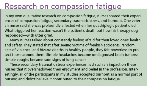 Research on compassion fatigue